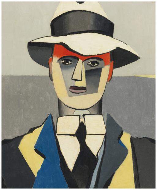 L homme au front rouge jean helion 1946