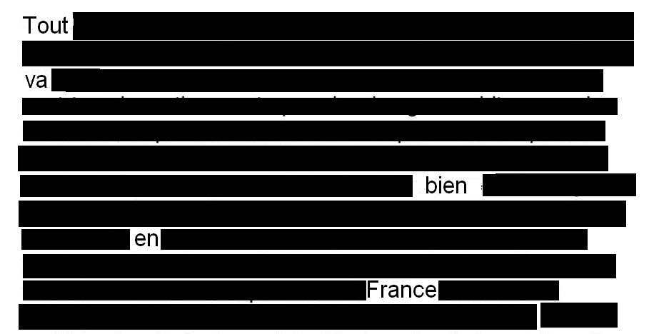 Rien à signaler