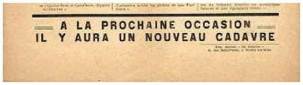 Offrez-moi un fusil, le lendemain je suis dans les faits divers.